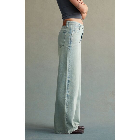 RARE DNM EDIT Light Indigo High Waisted Baggy Jeans - 23 - PacSun - Picture 3 of 9